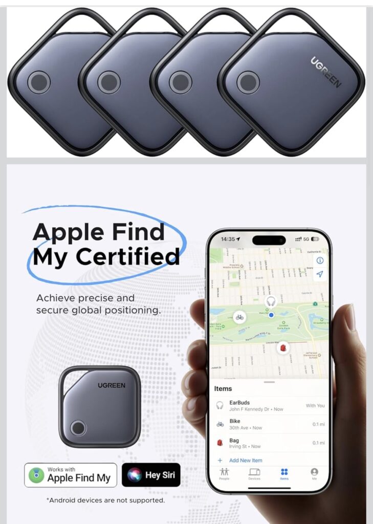 Localizador GPS UGREEN (Compatible Apple)
