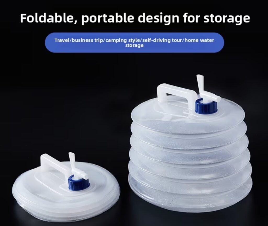Contenedor de agua plegable 15L